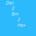 De 2 Bin 2 Hex icon