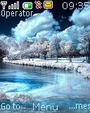 Winter scene icon